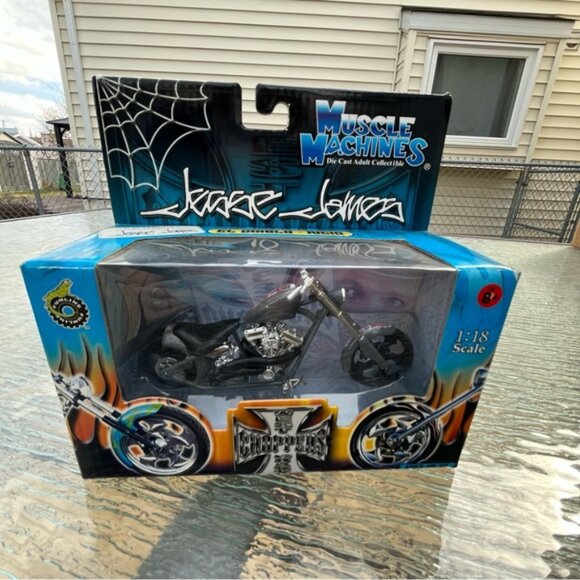 NIB West Coast Choppers Jesse James El Diablo Rigid Grey Die Cast 1:18 Scale - Picture 1 of 9
